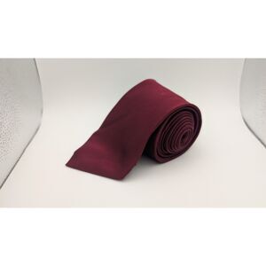 Geoffrey Beene Men’s 100% Silk Tie Solid Burgundy Red Handmade 3.25” Classic